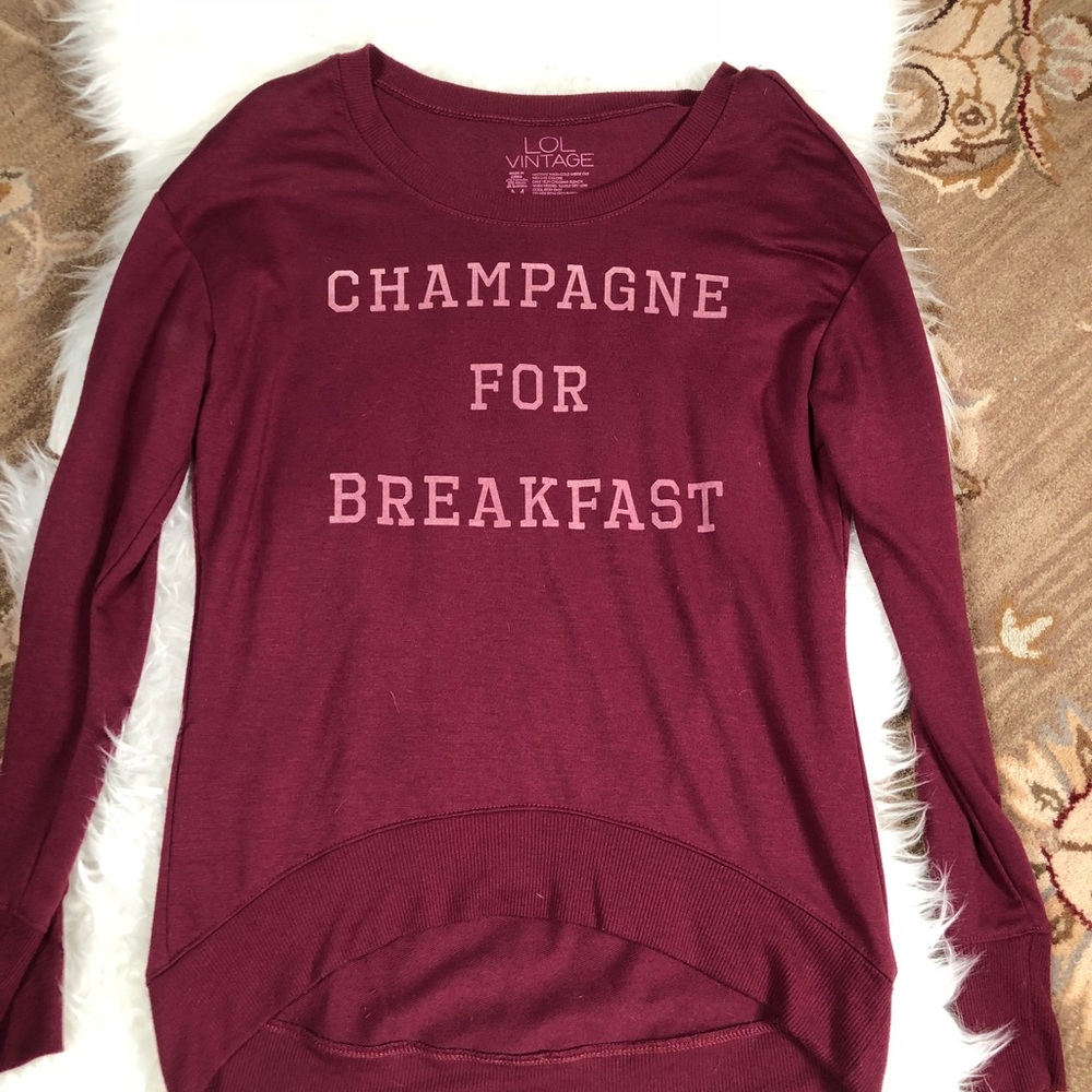Champagne for Breakfast pullover
